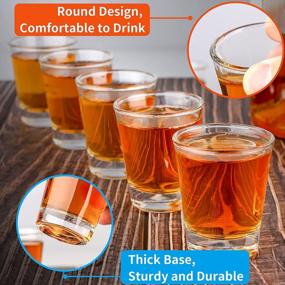 img 2 attached to 36-Piece Heavy Base 2 Oz Shot Glass Set For Espresso, Whiskey, Liqueurs And Tequila - SuproBarware Bulk Round Shot Glasses