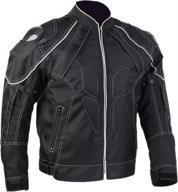 🧥 ilm carbon fiber armor shoulder motorcycle jacket for men and women - model jk41 (size l, color: black) logo