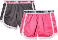 👧 activewear: reebok girls' shorts 3638 pink charcoal – girls' clothing for active lifestyle логотип