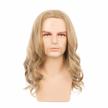 men's long blonde curly wig - perfect for cosplay, anime and thor costumes - synthetic hair and middle-length for flawless male look logo