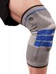 copper d compression knee sleeve with bamboo charcoal and copper infusion - effective knee support brace for enhanced performance and recovery logo