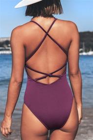 img 2 attached to CUPSHE Womens Swimsuit Backless Bathing Women's Clothing via Swimsuits & Cover Ups