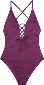 img 3 attached to CUPSHE Womens Swimsuit Backless Bathing Women's Clothing via Swimsuits & Cover Ups