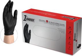 img 4 attached to 🧤 Premium 5 Million Industrial Black Nitrile Disposable Glove - Our Top Pick