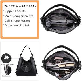 img 2 attached to Realer Handbag Crossbody Womens Shoulder Women's Handbags & Wallets : Hobo Bags