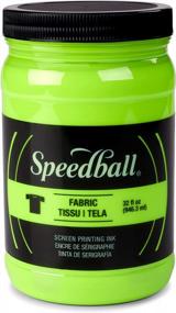 img 4 attached to Vibrant Fluorescent Lime Green Fabric Ink For Screen Printing - 32 Oz Speedball Ink