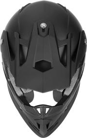 img 1 attached to 🏍️ GLX GX23 Off-Road Motocross ATV Motorcycle Full Face Helmet for Men Women, DOT Approved - Matte Black, Medium