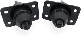 img 1 attached to 🚚 High-Quality Volvo Truck VN VNL Hood Release Set (4 PCS) Upper & Lower Latches - Black (#20498998) (#20565619) (#8074938)