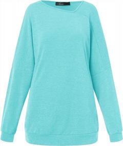 img 1 attached to Stylish And Comfortable: Auxo Women'S Off-Shoulder Oversized Sweater Jumper Pullover