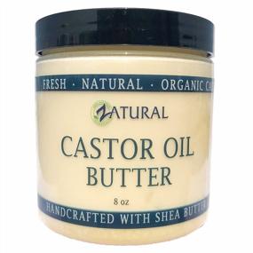 img 2 attached to 💧 Ultimate Hydration: Castor Body Butter with Raw Shea Butter & Castor Oil for Moisturized Hair, Skin, and Body