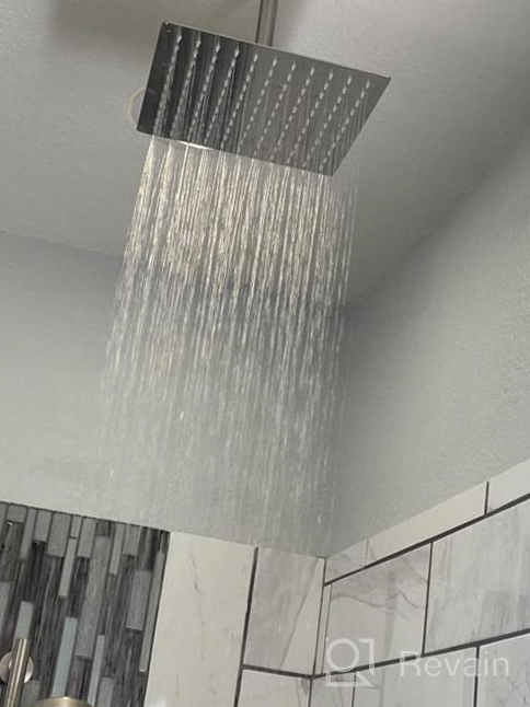 img 1 attached to Brushed Nickel KES 10 Inch Rain Shower System With Handheld Spray & Pressure Balance Faucets - XB6230-BN review by Chris Rob