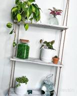 img 1 attached to 3 Tier White Wood Floating Shelves With Rope - Rustic Home Decor For Kitchen, Bathroom & Bedroom review by Chad Cypert
