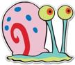 spongebob squarepants snail vynil sticker logo