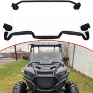 enhance your polaris rzr xp 1000 with elitewill's scratch-proof clear full windshield with four velcro clamps logo