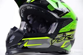 img 3 attached to 🏍️ Vega Helmets MCX Lightweight Off-road Fully Loaded Dirt Bike Helmet