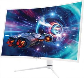 img 1 attached to 💠 Sceptre C408B QWN168W: 38.5-inch Curved Class DisplayPort with 2560X1440P Resolution, 165Hz Refresh Rate, Frameless Design, Blue Light Filter, Height Adjustment, Built-In Speakers, HDMI, and HD Connectivity