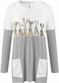 img 3 attached to Women'S Christmas Sweatshirt Dress: YMING Long Sleeve Printed Pullover With Pockets, Loose Fit.