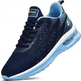 img 4 attached to Autper Women'S Lightweight Air Athletic Tennis Running Sneakers - US 5.5-10