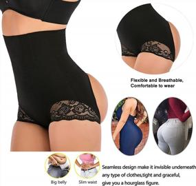 img 2 attached to Women Lace Hourglass Figure Butt Lifter Shaper Panties Tummy Control Panty High Waist Body Shaper Shorts Slimming Girdle