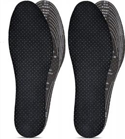 img 4 attached to Eliminate Foot Odor With Jobsite Odor Stop Insoles - Activated Charcoal - 2 Pairs