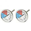 2-pack professional bbq thermometer for charcoal smoker & gas grill - 2 inch temperature gauge by onlyfire logo