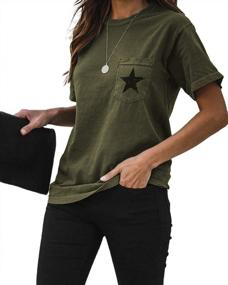 img 4 attached to Stylish Womens Short Sleeve Graphic T-Shirts: Trendy Crew Neck Casual Tops And Blouses From MLEBR
