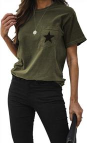 img 3 attached to Stylish Womens Short Sleeve Graphic T-Shirts: Trendy Crew Neck Casual Tops And Blouses From MLEBR