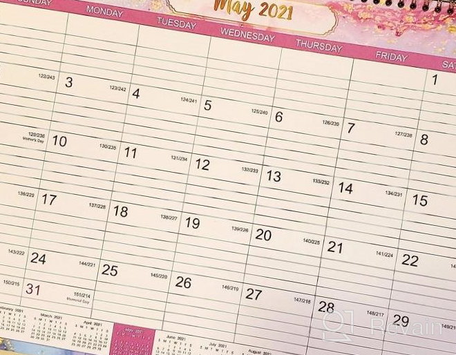img 1 attached to 2023 Calendar Wall - Julian Date, Jan-Dec, Twin Wire Bound 14.76"X11.6", Thick Paper For Organizing & Planning + 6 Background Patterns review by Chris Durandis