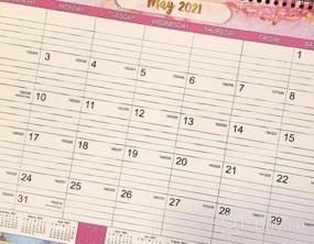 img 7 attached to 2023 Calendar Wall - Julian Date, Jan-Dec, Twin Wire Bound 14.76"X11.6", Thick Paper For Organizing & Planning + 6 Background Patterns