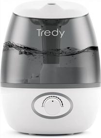 img 4 attached to 22 Hours Of Ultra Quiet Operation: Tredy Humidifier For Bedroom, Nursery & Large Rooms (2.2L, 260Ft² Coverage) - Grey