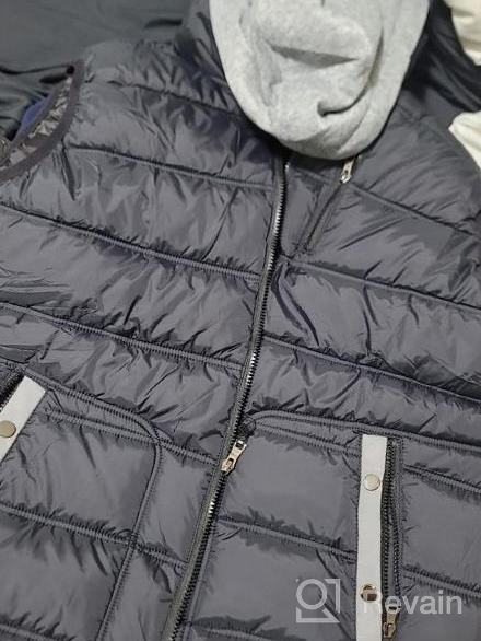 img 1 attached to Quilted Sleeveless Puffer Vest With Removable Hood For Men'S Winter Outdoor Activities - Padded Jacket By Vcansion review by Justin Kedzior