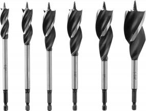 img 1 attached to 6-Piece Auger Drill Bit Set By Denali, An Amazon Brand