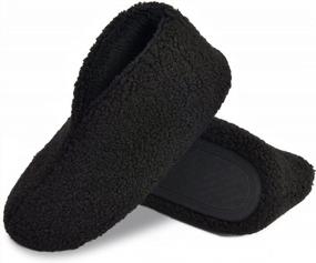 img 3 attached to Women'S Faux Fur Bootie Slippers - Warm Curly Sherpa Winter Memory Foam With Fleece Lining For Indoor Bedroom