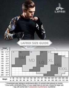 img 3 attached to LAFROI Men'S Long Sleeve UPF 50+ Performance Compression Rash Guard Shirt - CLY08C