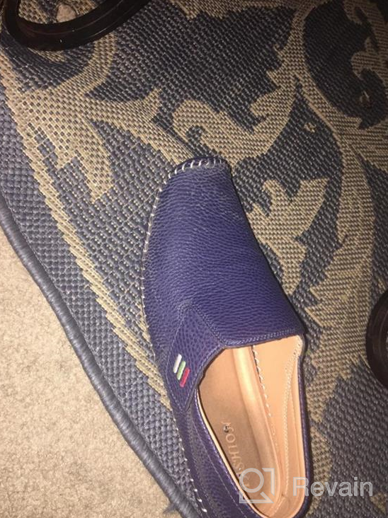 img 1 attached to 👨 Ceyue Men's Leather Loafers in Breathable Grey, Size 8.5 - Perfect Slip-On Shoes review by Nonito Shin