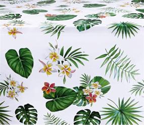 img 1 attached to 🏝️ Hawaiian Disposable Tablecloths: Festive Rectangular Decor for Children's Parties & Events!