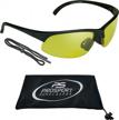 stay ahead in the game with prosport bifocal reader sunglass for active nighttime sports - hd lenses, strap & half rim design logo