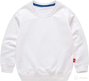 img 4 attached to HAXICO Pullover Sweatshirt Toddler Crewneck Apparel & Accessories Baby Boys ... Clothing