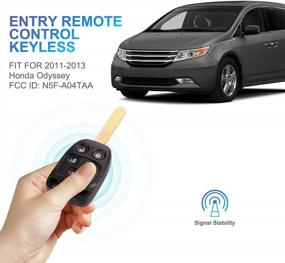 img 3 attached to VOFONO Keyless Entry Remote Car Key Fob Fit For Honda Odyssey 2011 2012 2013 (FCC ID: N5F-A04TAA)