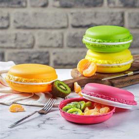 img 2 attached to Crystalia Macaron Storage Macaroon Containers