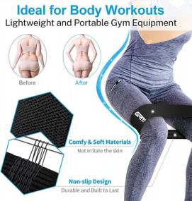 img 3 attached to Get Stronger With GRM Resistance Loop Bands Set For Women - Ideal For Booty And Leg Workouts!