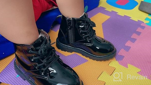 img 1 attached to 👦 Daclay Kids Boots - Candy-Colored Waterproof and Velvet Boots for Boys and Girls review by Andrew Grimes