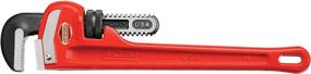 img 2 attached to 🔧 14-Inch RIDGID 31020 Model 14 Heavy-Duty Straight Pipe Wrench - Small Red Plumbing Tool