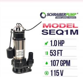 img 3 attached to Powerful And Reliable SCHRAIBERPUMP 1HP Sewage Pump With Float Switch, 93Gpm, And 52' Lift - Ideal For Heavy-Duty Sewage Removal