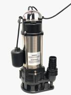 powerful and reliable schraiberpump 1hp sewage pump with float switch, 93gpm, and 52' lift - ideal for heavy-duty sewage removal logo