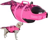 🐶 stay safe with petloft dog life jacket: adjustable floatation vest for swimming, boating, and beach fun - choose from 2 adorable patterns! логотип