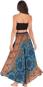img 1 attached to FEOYA Womens Bohemian Pleated Clothing Women's Clothing ~ Skirts