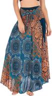 feoya womens bohemian pleated clothing women's clothing ~ skirts логотип