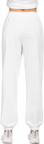 img 1 attached to 🩳 Misakia Ladies High Waisted Workout Jogger Sweatpants with Pockets - Thin Active Lounge Trousers for 2021 Spring Summer