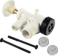 🚽 rv camper trailer toilet repair kit - water valve assembly for sealand ecovac vacuflush pedal flush toilets - compatible with dometic foot pedal toilets (excluding 300 310 320 model) логотип